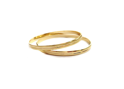 Gold Plated | Diamond Cut Bangles